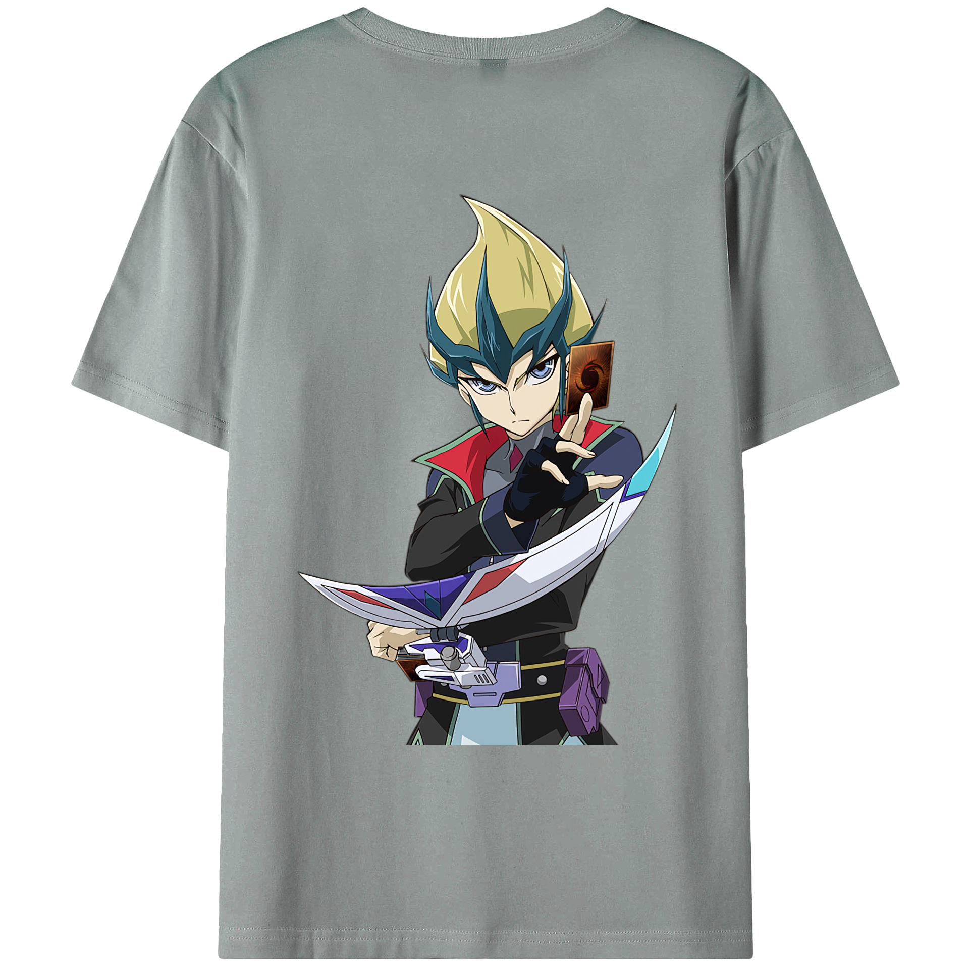 （画像用） 遊☆戯☆王 Yu-Gi-Oh! 綿100％ メンズ半袖Tシャツ（バックプリント） 通気性
